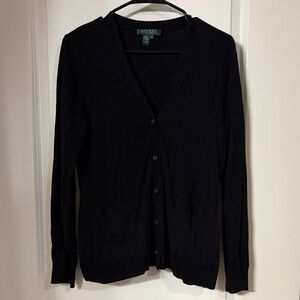 Ralph Lauren Women’s Black Cardigan Sweater